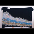 Load image into Gallery viewer, Summer Collection Fabric: July31-09 | Blue sand black shades (Yuzen!)
