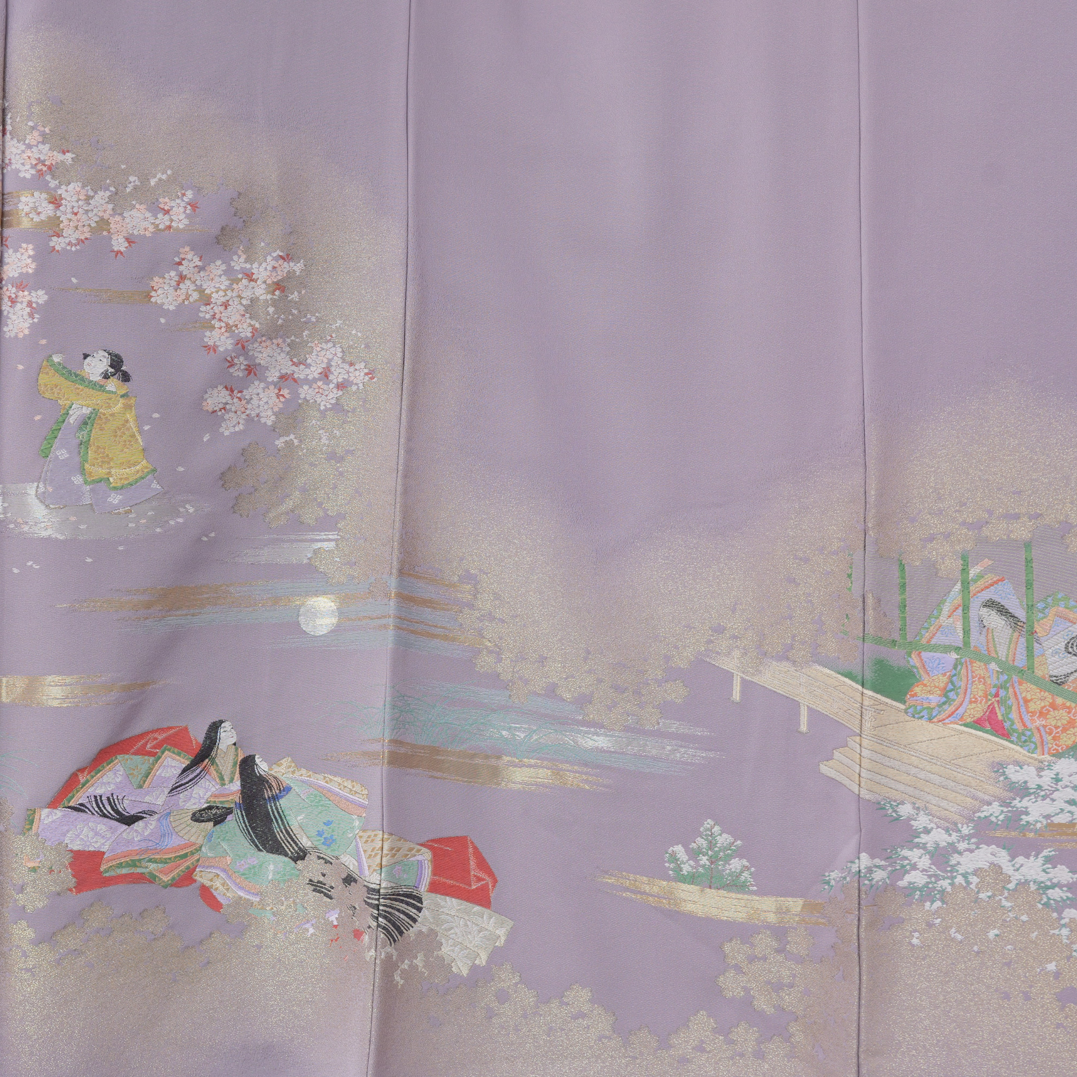 Premium Fabric: 0217PREM-03 | People in purple lakes