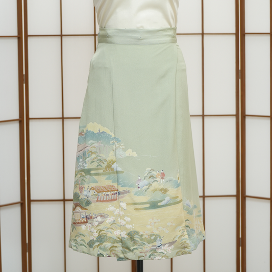 Premium On-hand: Green Wrap Skirt | WS5790 | 1P