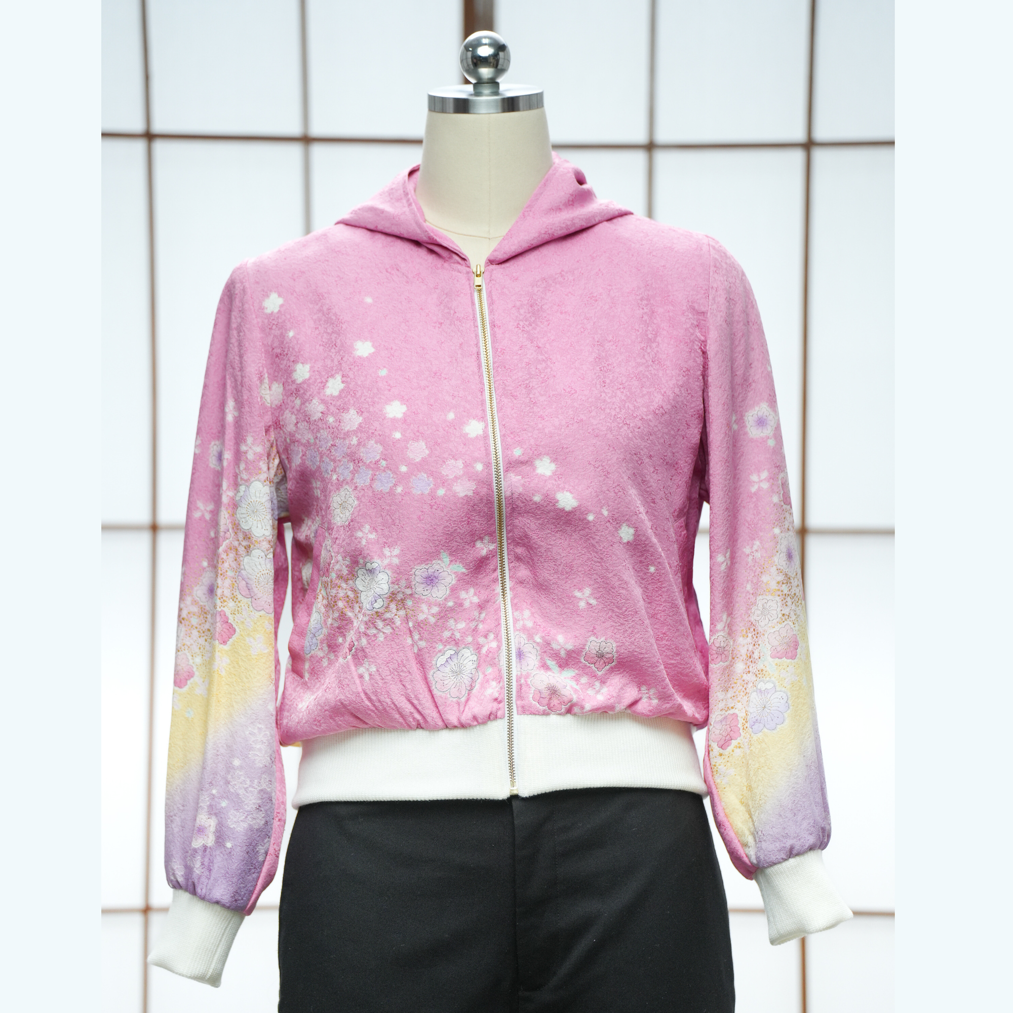 Premium On-hand: Pink Bomber Jacket with Hoodie | LB | BJH7305