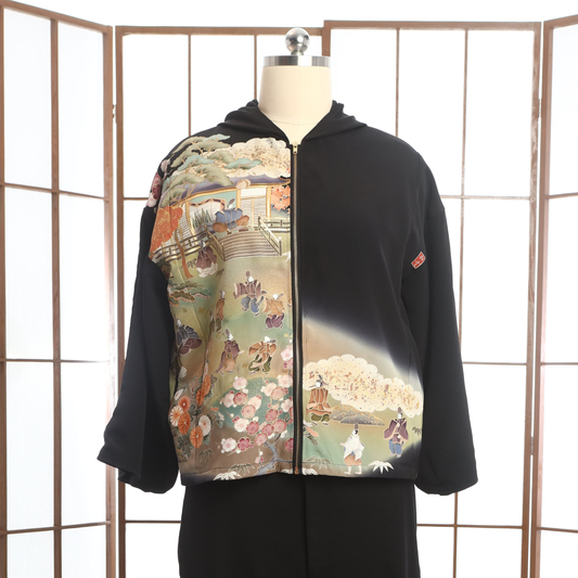 Premium On-hand: Black Hoodie With Zipper | HWZ6223Y