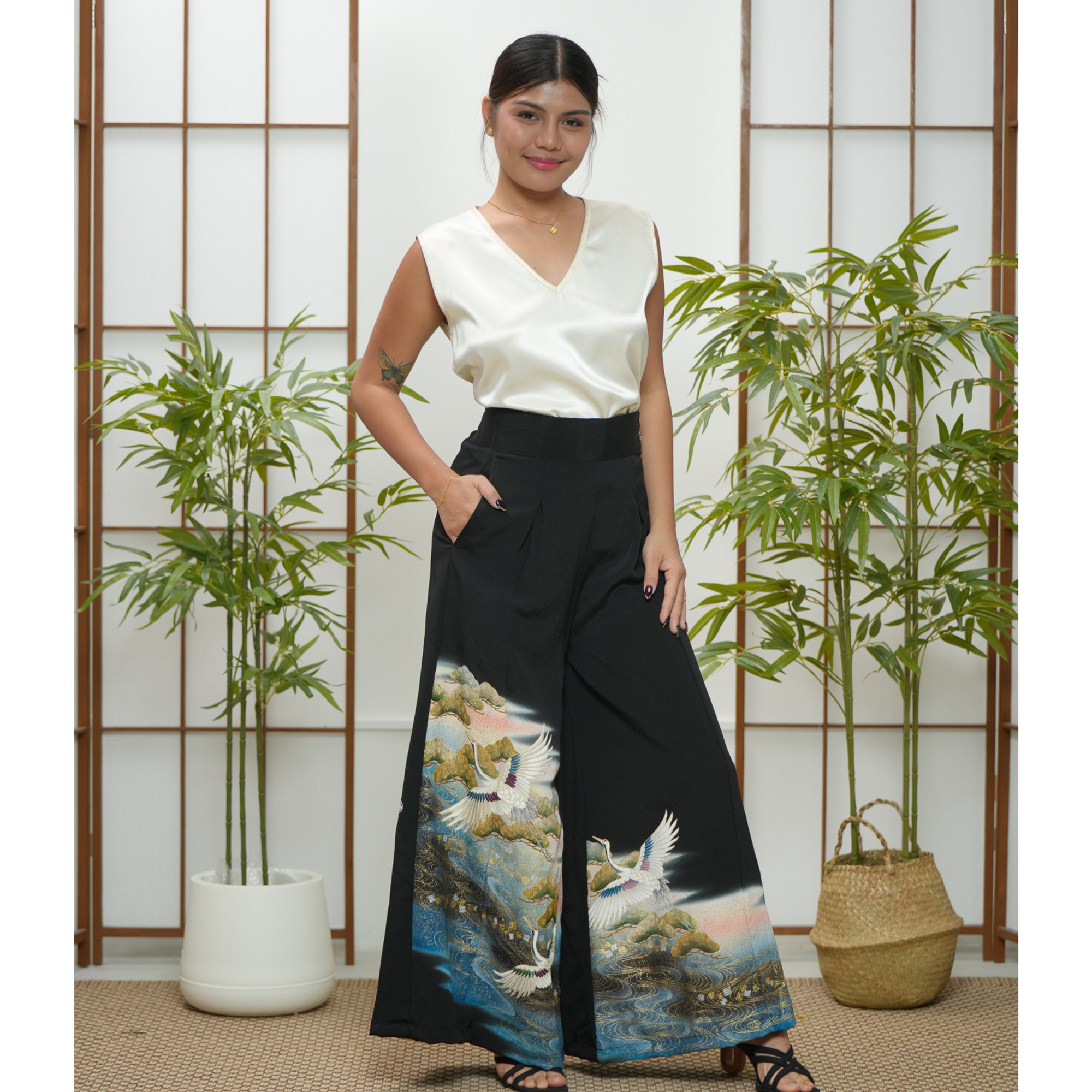 Premium On-hand: Black Palazzo Pants | LA | PP7335A