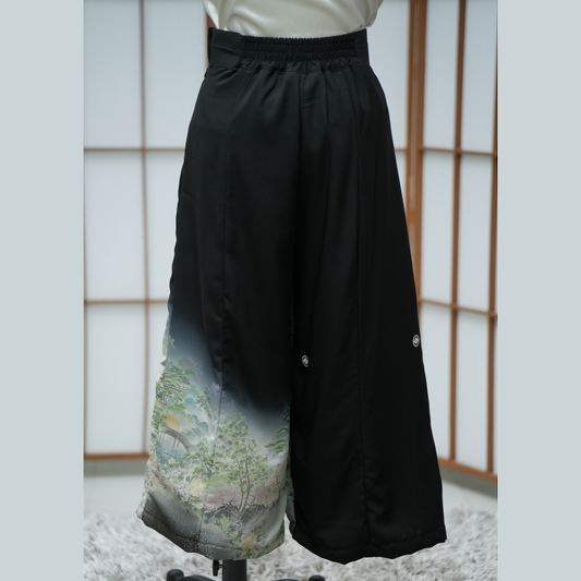 Premium On-hand: Black Palazzo Pants | XLB | PP6658 - nice embroidery!