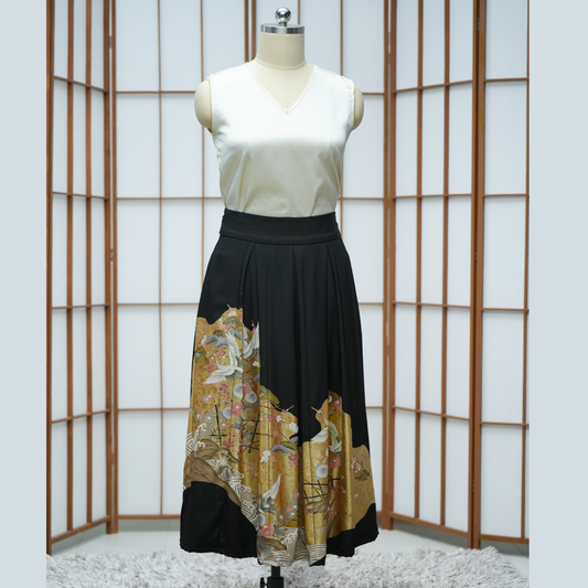 Premium On-hand item: Black Long Circle Skirt | XL | CS5032