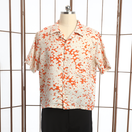 On-hand: Aloha shirt | AS7472 | Orangey Summer XL