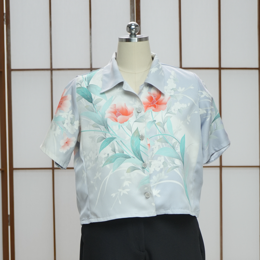On-hand: Women's Aloha Shirt | WAS7477A | Blue