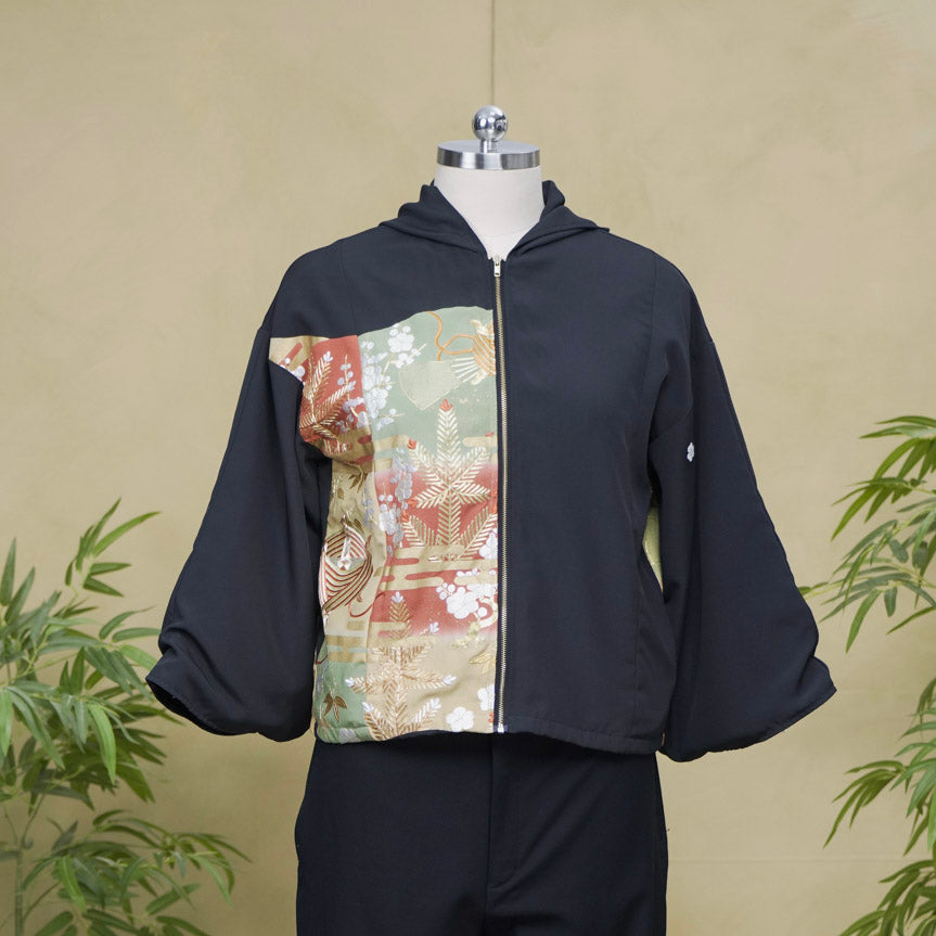 Premium On-hand: Black Hoodie With Zipper | HWZ8323Y