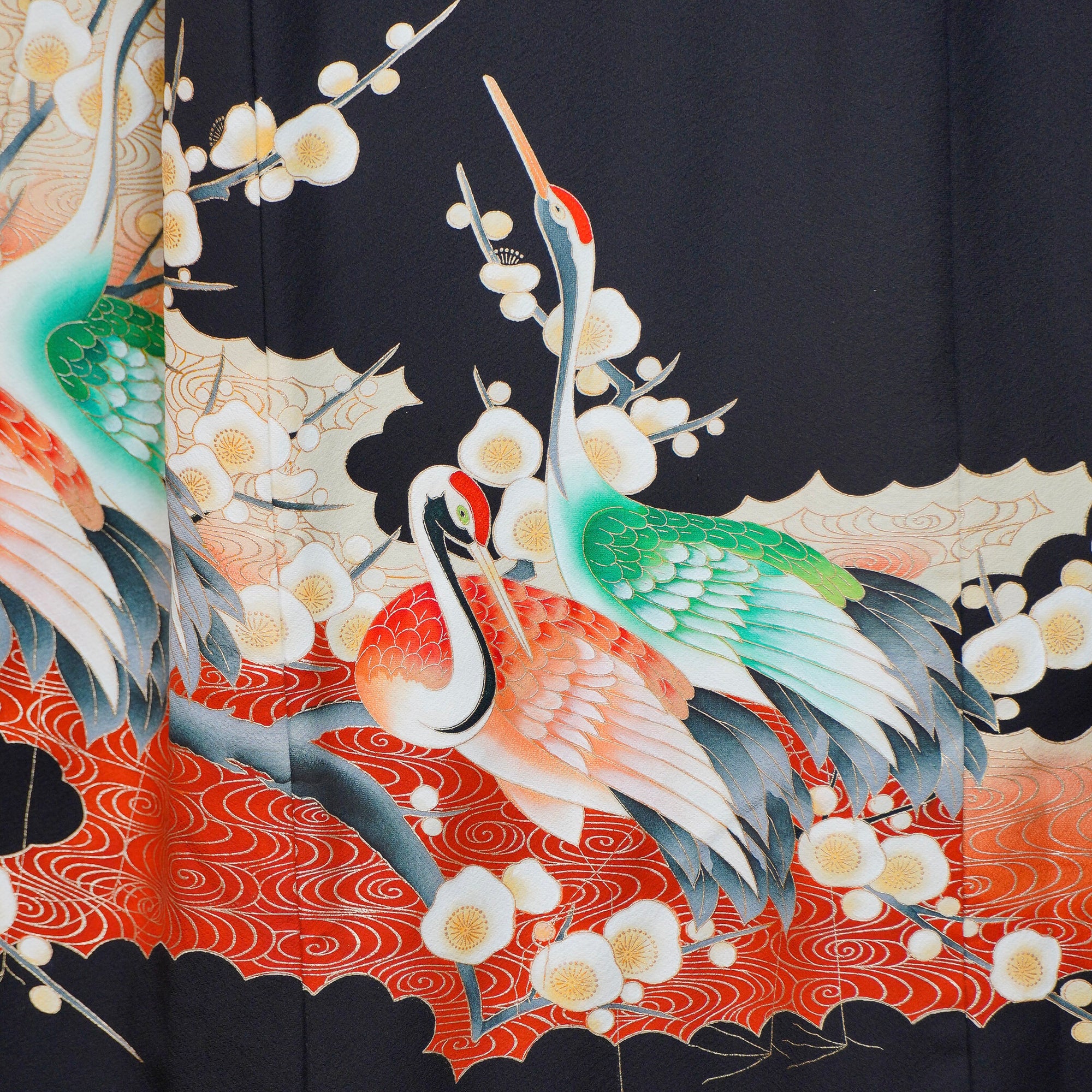 Bai Fabric: 0717_54 | Cranes and Blossom