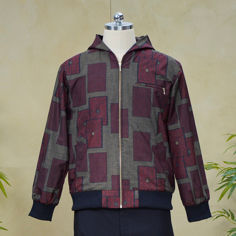 Premium On-hand: Red Loose Fit Oshima Men's Bomber Jacket | LBJ8249M | L