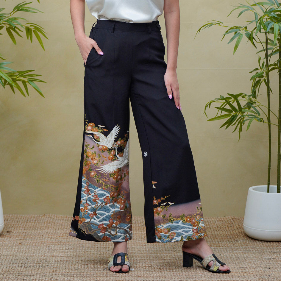 (RH) On-hand: Black Wide Leg Pants | WLP5534 | MA