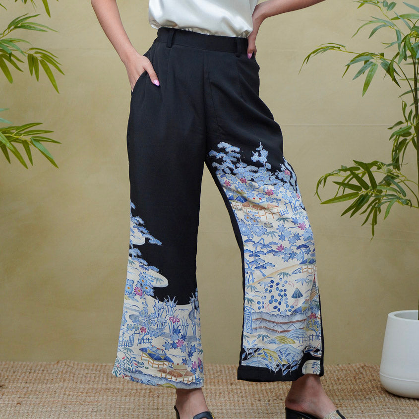 (RH) On-hand: Black Wide Leg Pants | WLP519 | SB
