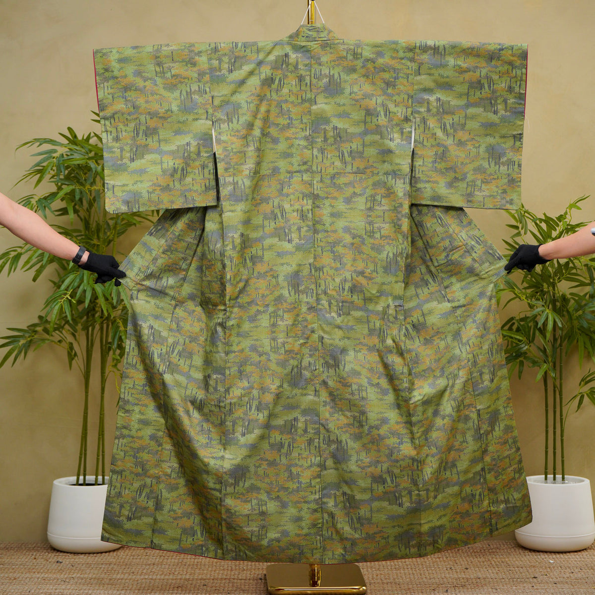 Premium Oshima Fabric: 0911_43 | Forest Green