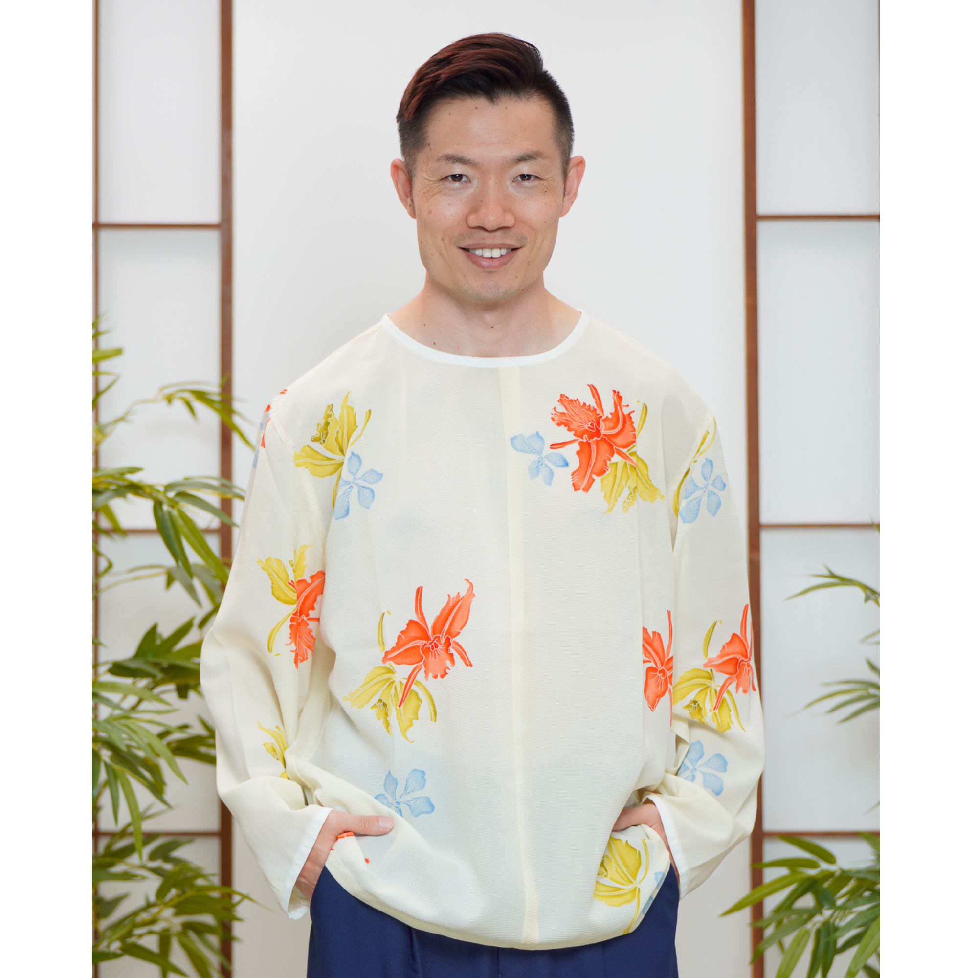 On-hand item: See-through Long-Sleeve Pullover shirt | White