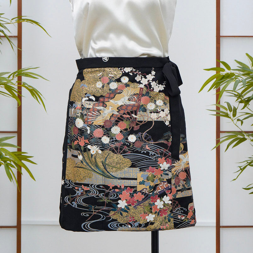 Premium On-hand: Black Summer Wrap Skirt | SWS7108Y | 1T