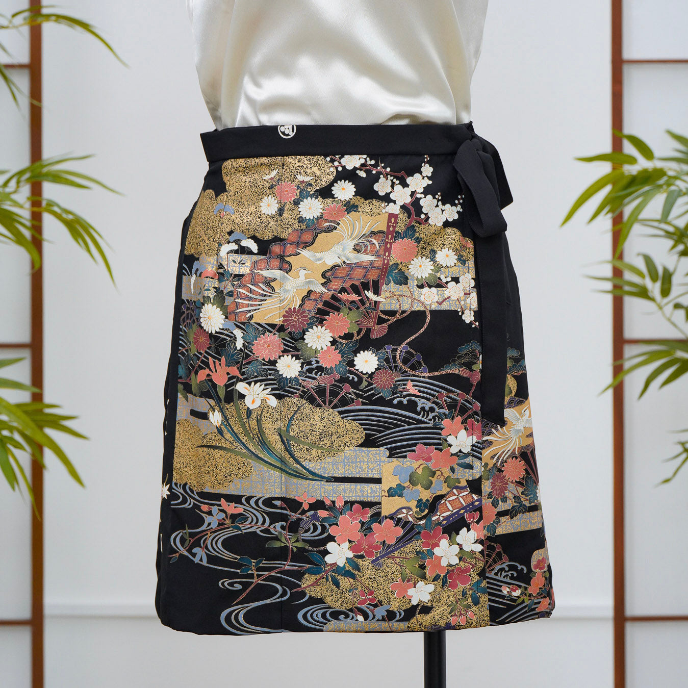 Premium On-hand: Black Summer Wrap Skirt | SWS7108Y | 1T