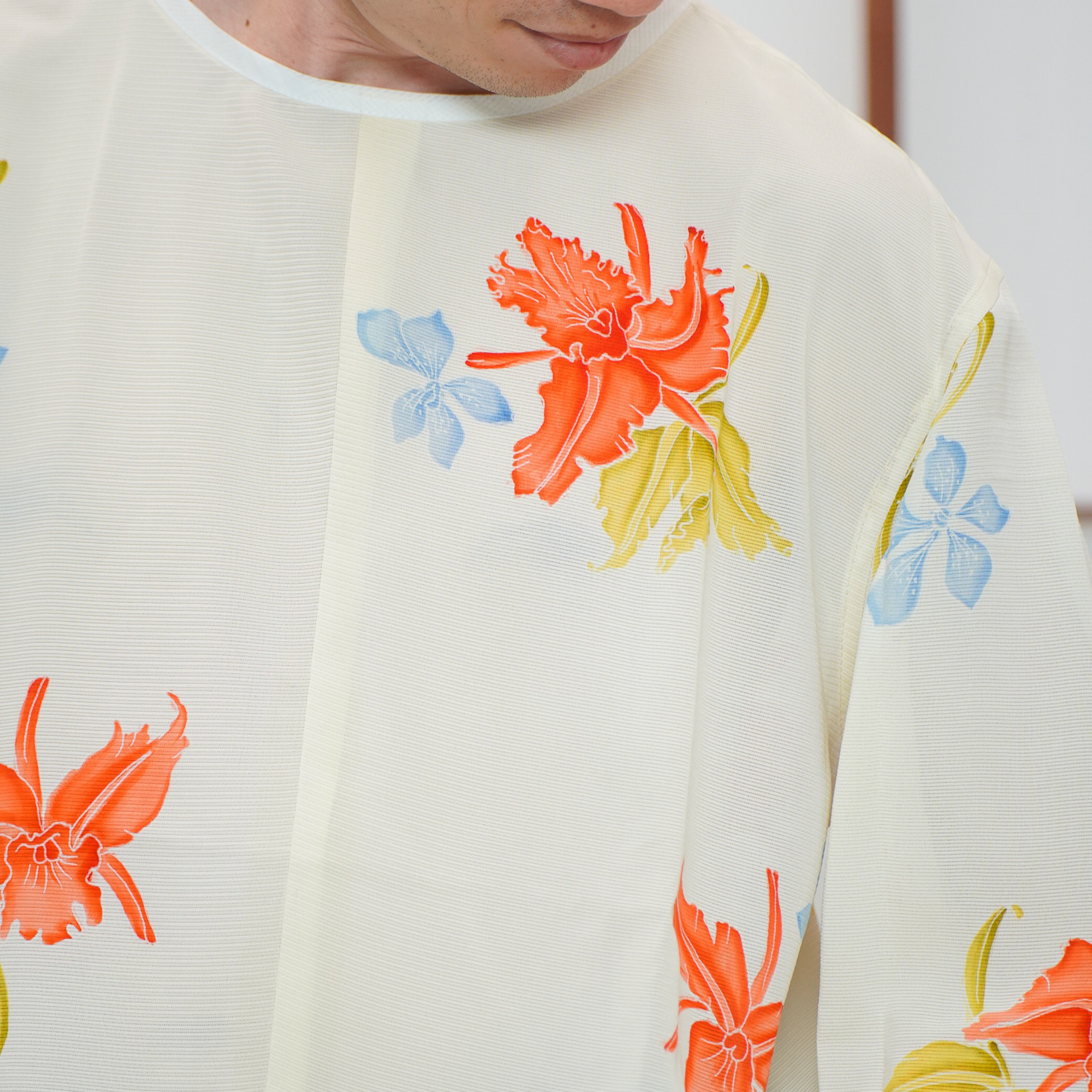 On-hand item: See-through Long-Sleeve Pullover shirt | White