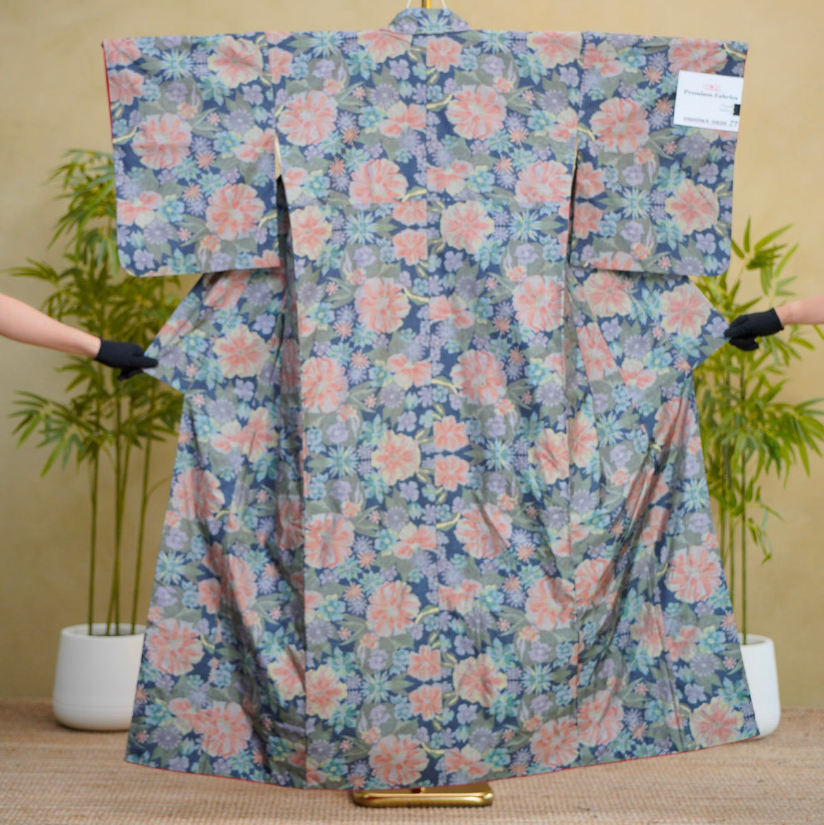 Premium Oshima Fabric: 0820_27 | Flower Shine