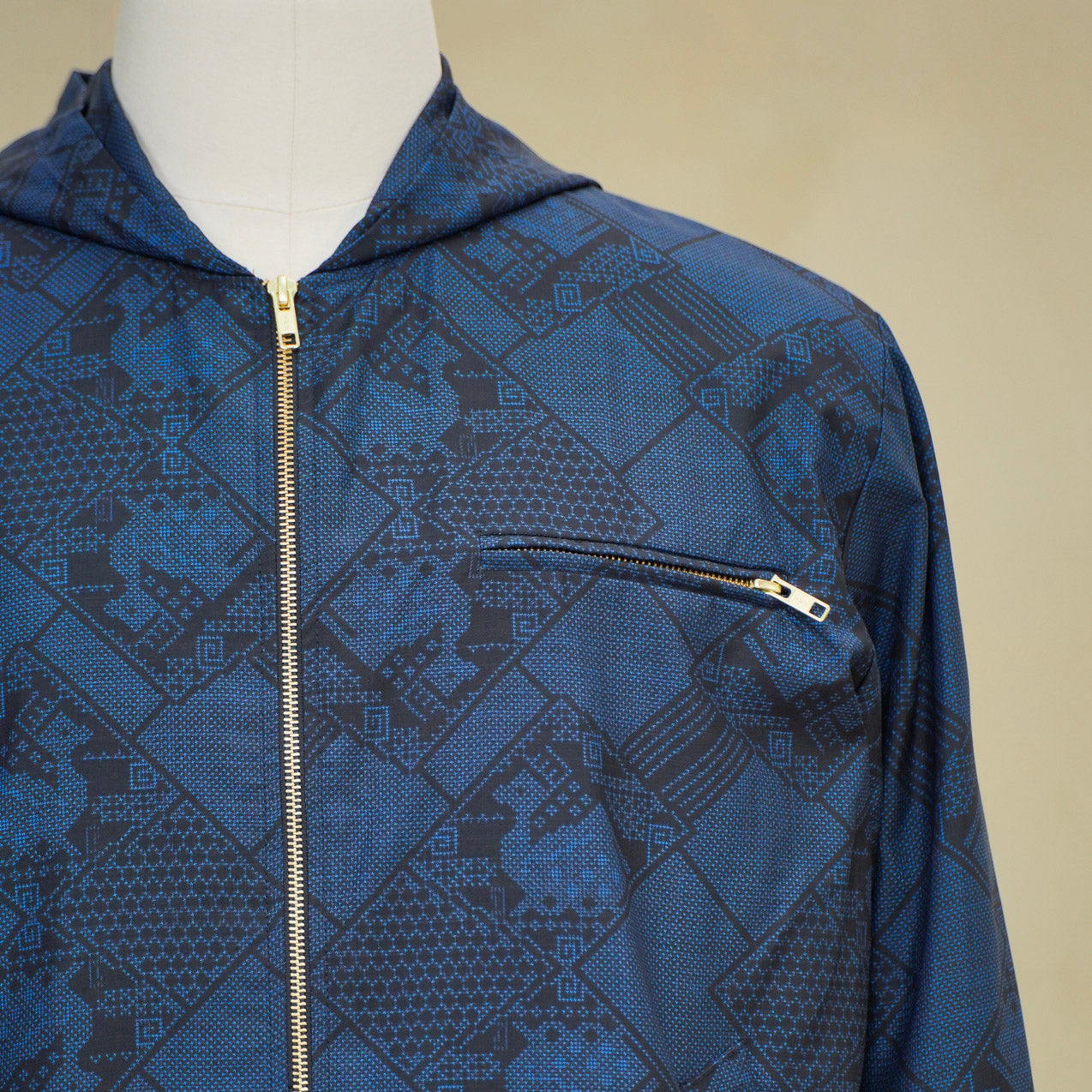 Premium On-hand: Blue Loose Fit Oshima Men's Bomber Jacket | LBJ8432M | Large