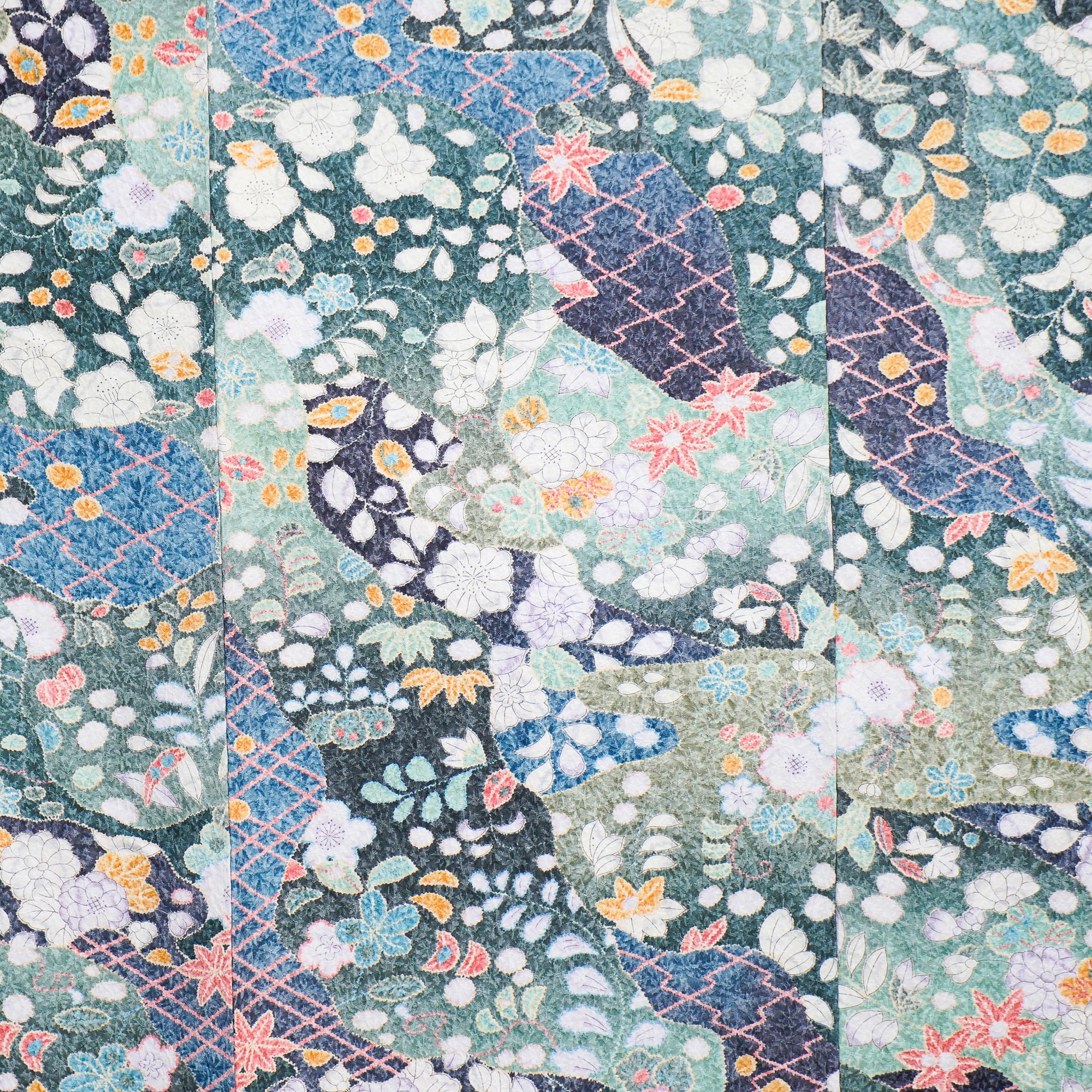 Premium Sho Fabric: 0714_02 | Bloom Splashes