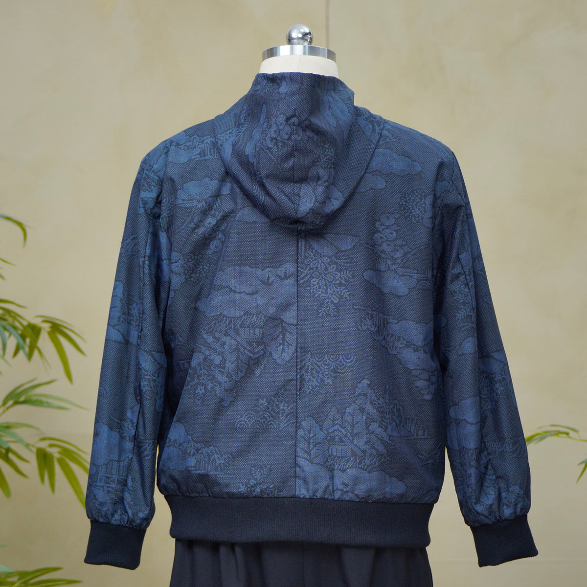 Premium On-hand: Blue Loose Fit Oshima Men's Bomber Jacket | LBJ8269Y | Large