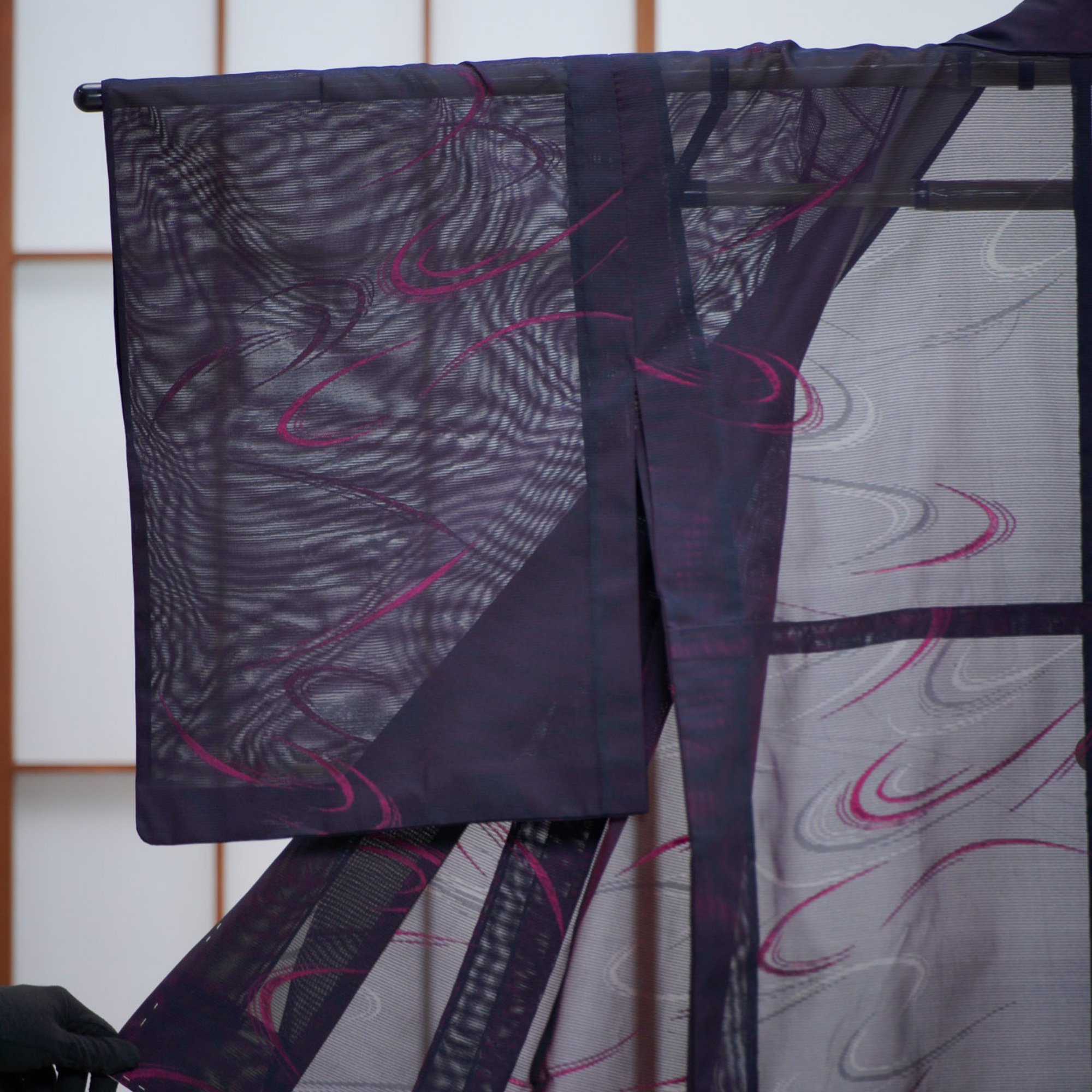 Premium Seethrough Fabric: 0625_66 | Cosmic Swirl