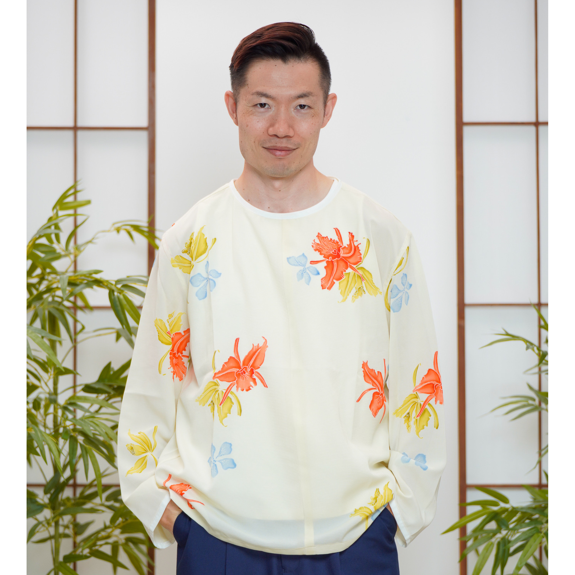 On-hand item: See-through Long-Sleeve Pullover shirt | White