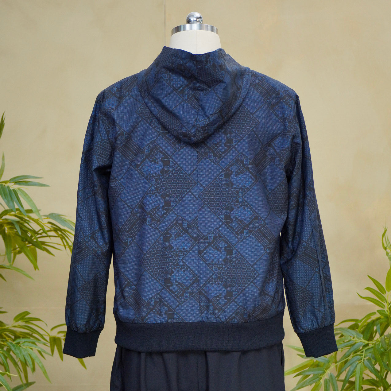 Premium On-hand: Blue Loose Fit Oshima Men's Bomber Jacket | LBJ8432M | Large