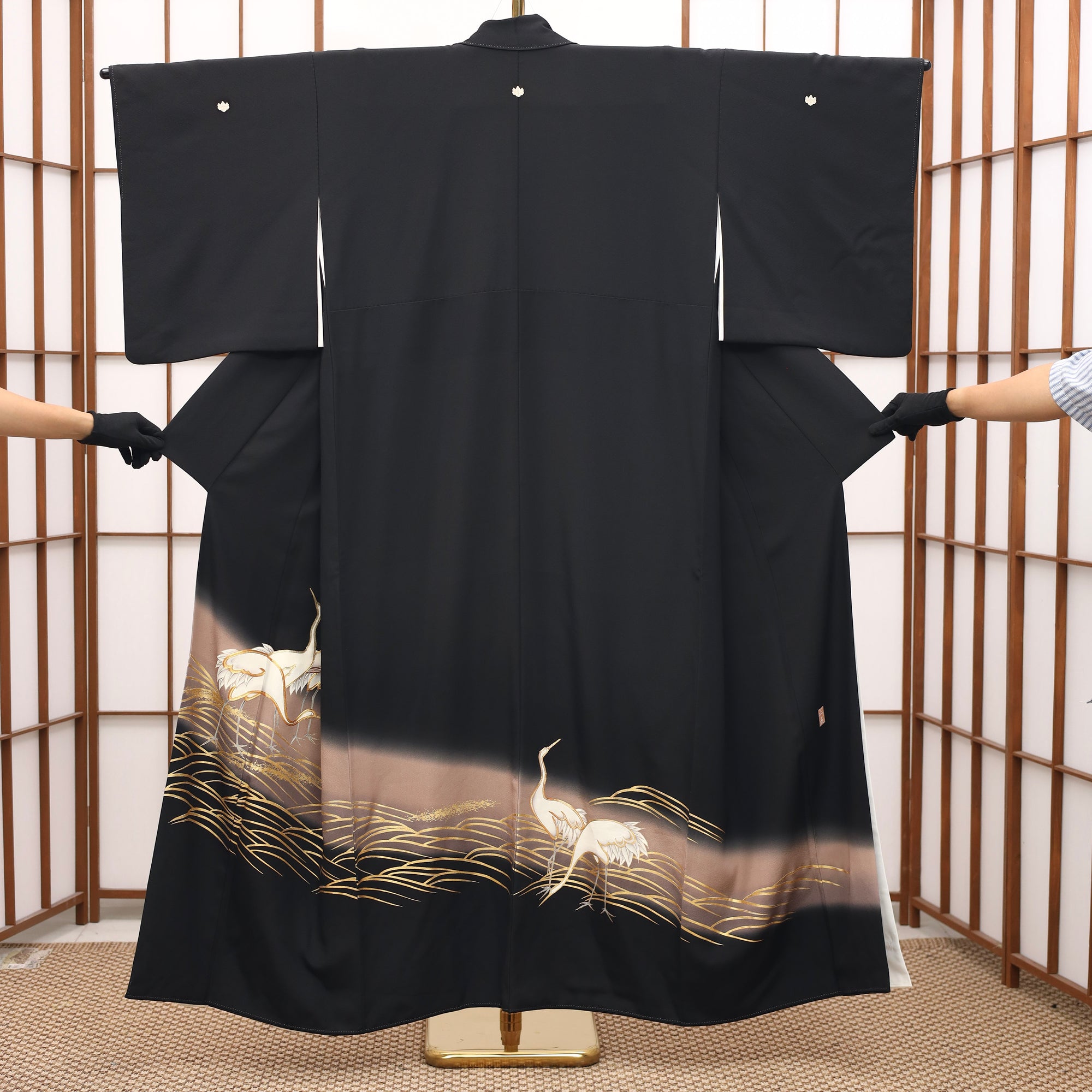 Premium Fabric SHO: Wave_0626_26 | Golden Ripples