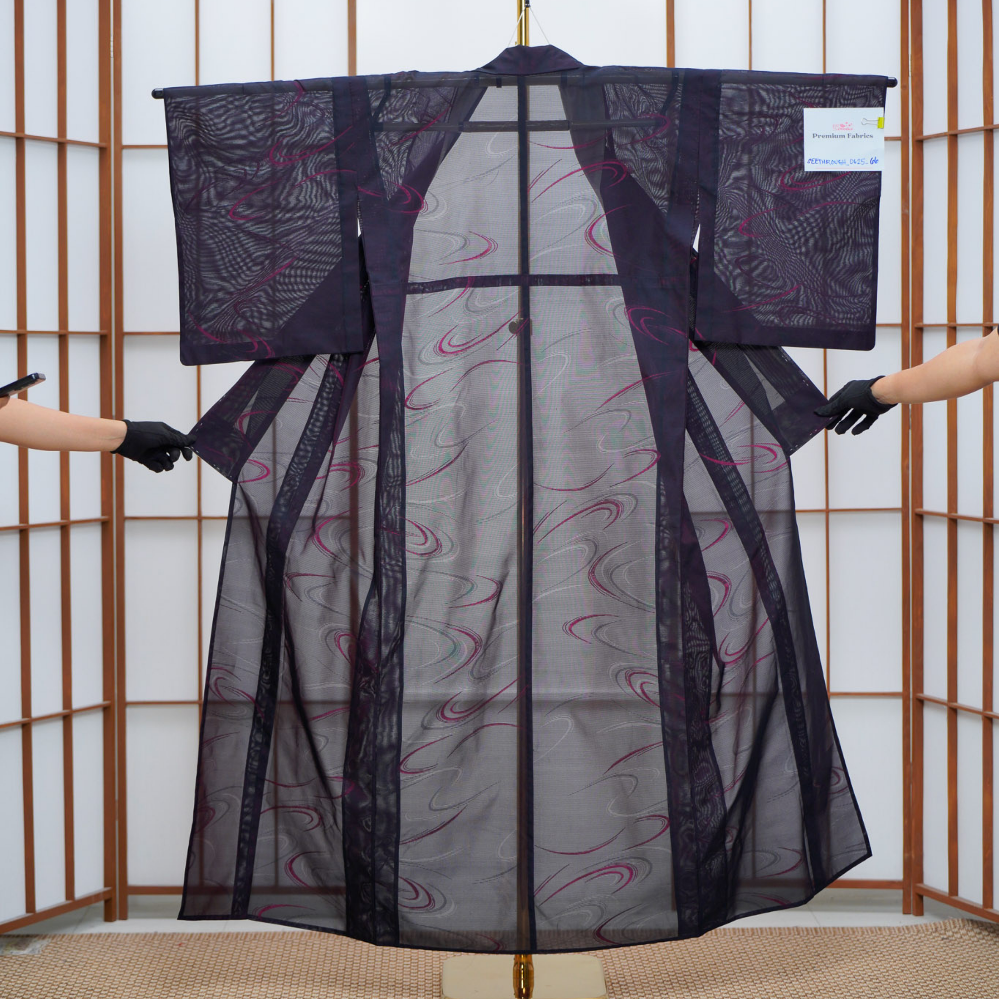 Premium Seethrough Fabric: 0625_66 | Cosmic Swirl