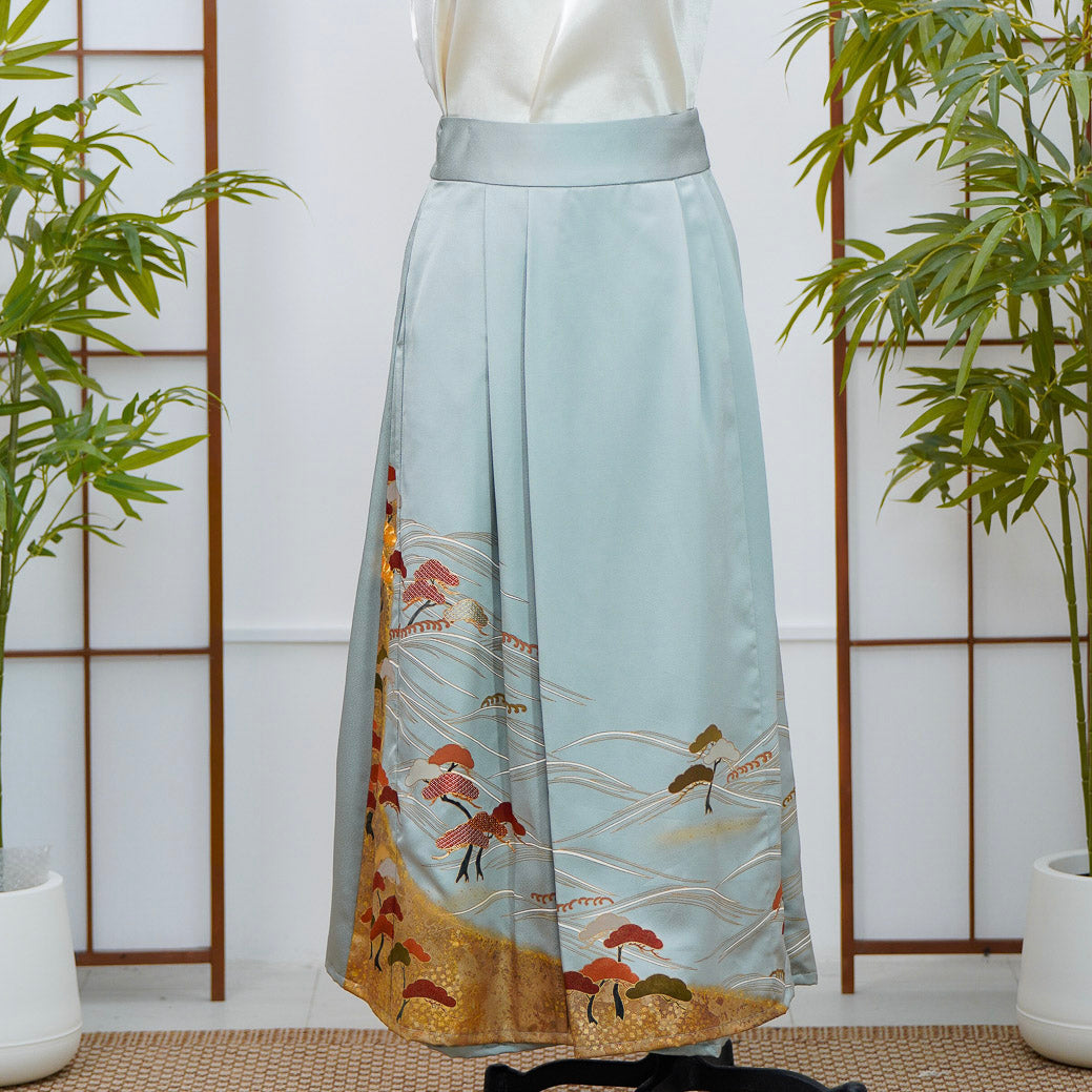 Premium On-hand: Blue Hanbok Skirt | HS8091M | 2T