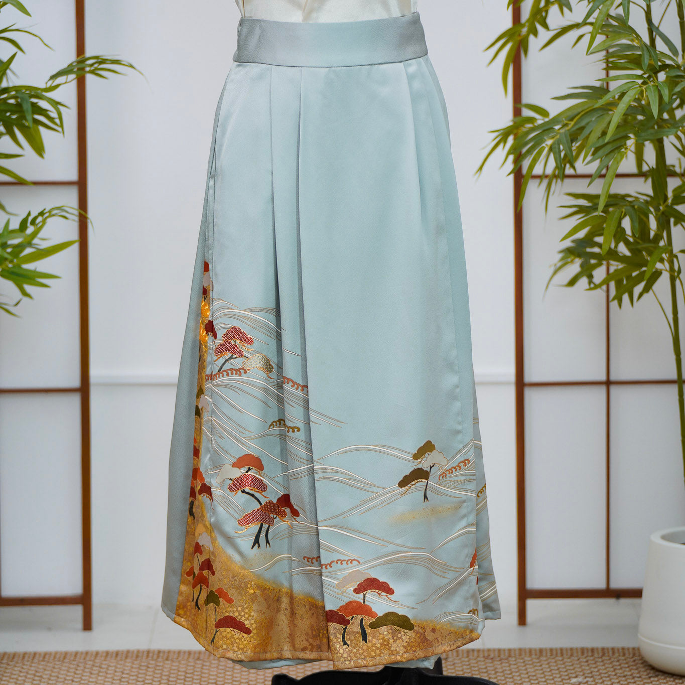 Premium On-hand: Blue Hanbok Skirt | HS8091M | 2T