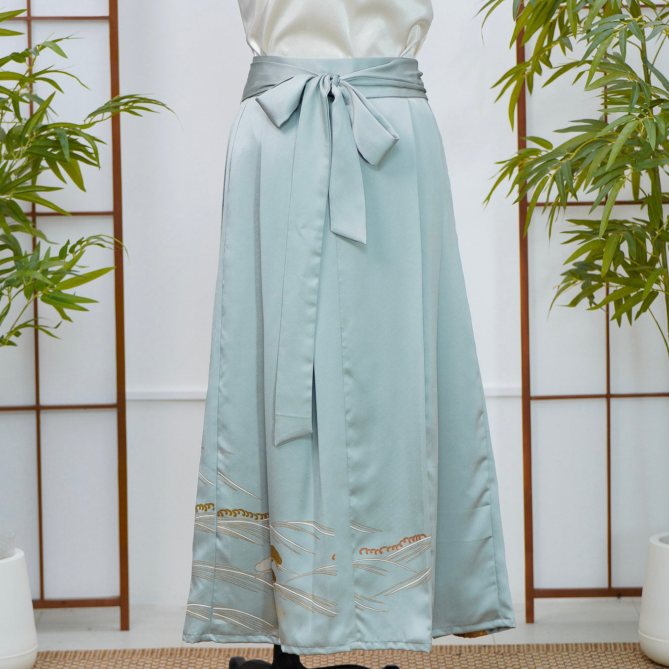 Premium On-hand: Blue Hanbok Skirt | HS8091M | 2T