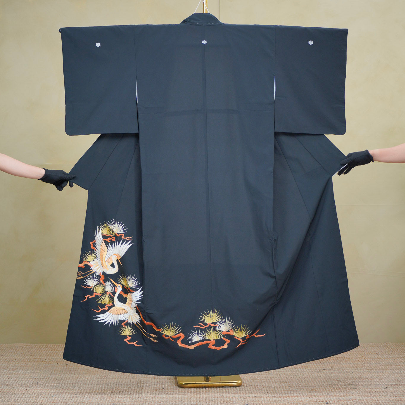 Premium Chiku Fabric: 0801_07 | Everlasting Pair  | Embroidered piece!