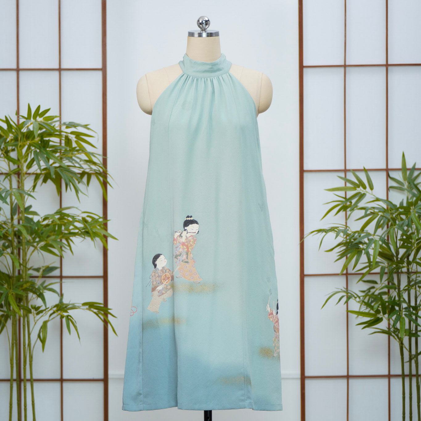 GGSB: On-hand: Green Halter Dress | HD3266 | XLA