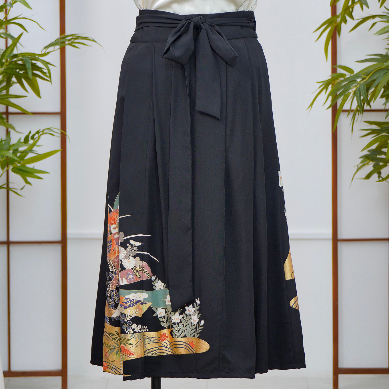 Premium On-hand: Black Hanbok Skirt | HS7978M | 2P