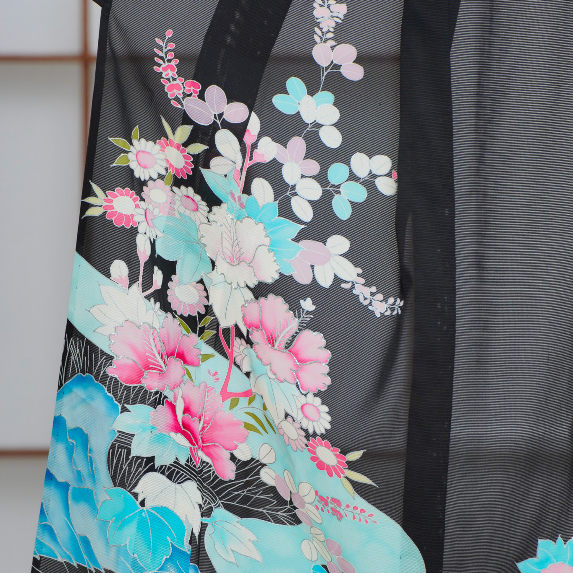 Premium Seethrough Fabric: 0625_59 | Vibrant Riverbed