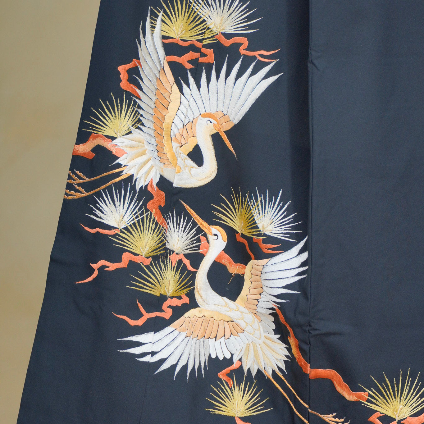 Premium Chiku Fabric: 0801_07 | Everlasting Pair  | Embroidered piece!
