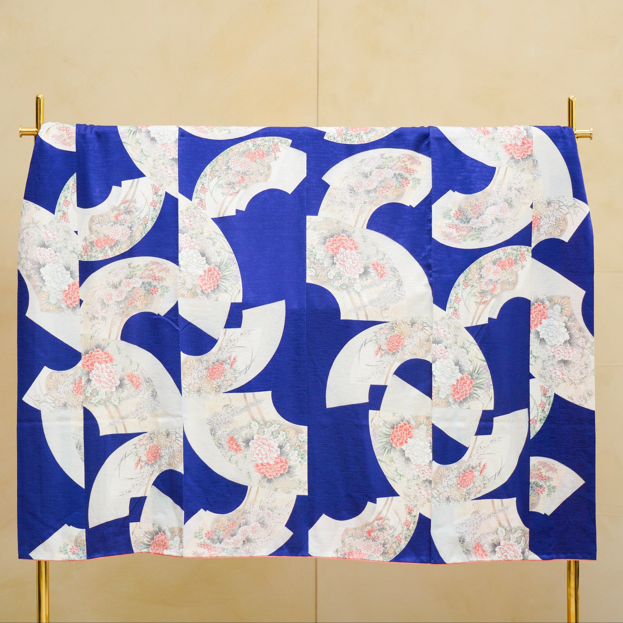 Premium Sho Fabric: 0714_04 | Blue Fans