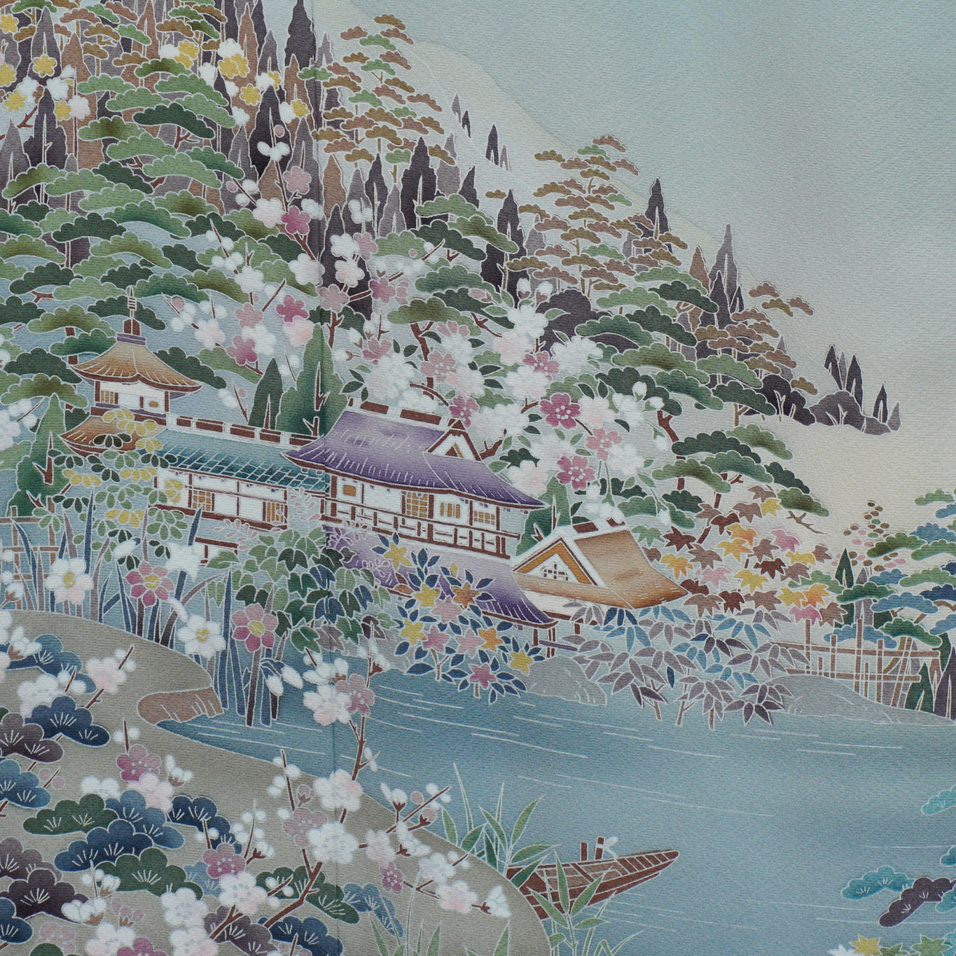 Chiku Fabric: 0630_23 | River Flows