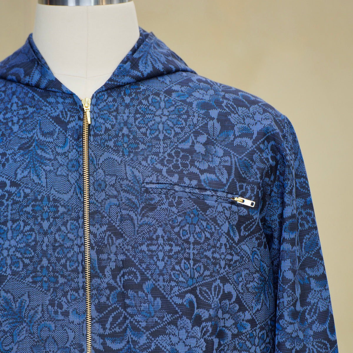 Premium On-hand: Blue Loose Fit Oshima Men's Bomber Jacket | LBJ8388M | Large