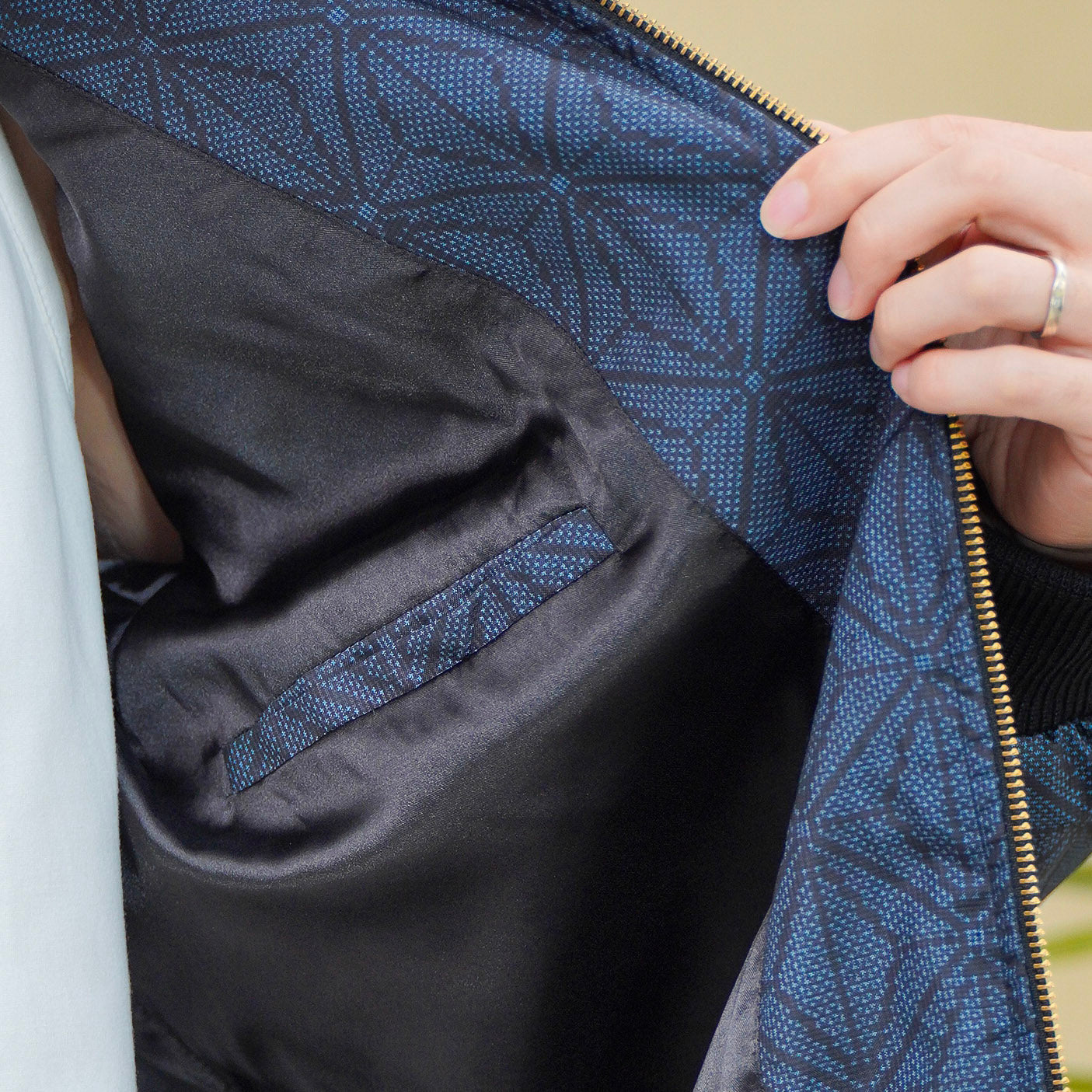 Premium On-hand: Blue Loose Fit Oshima Men's Bomber Jacket | LBJ8130 | L