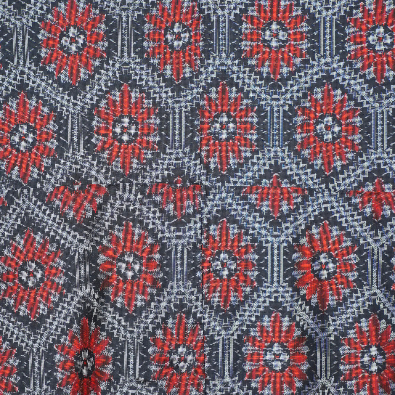 Premium Oshima Fabric: 0818_07 | Ember Rosette