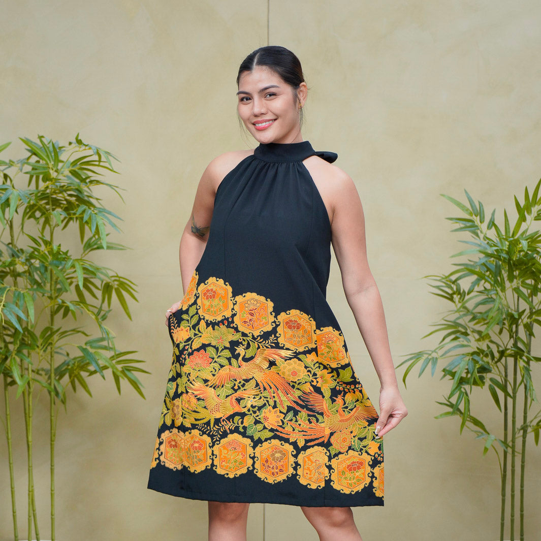 (RH) On-hand item: Black Halter Dress | HD5920 | MB