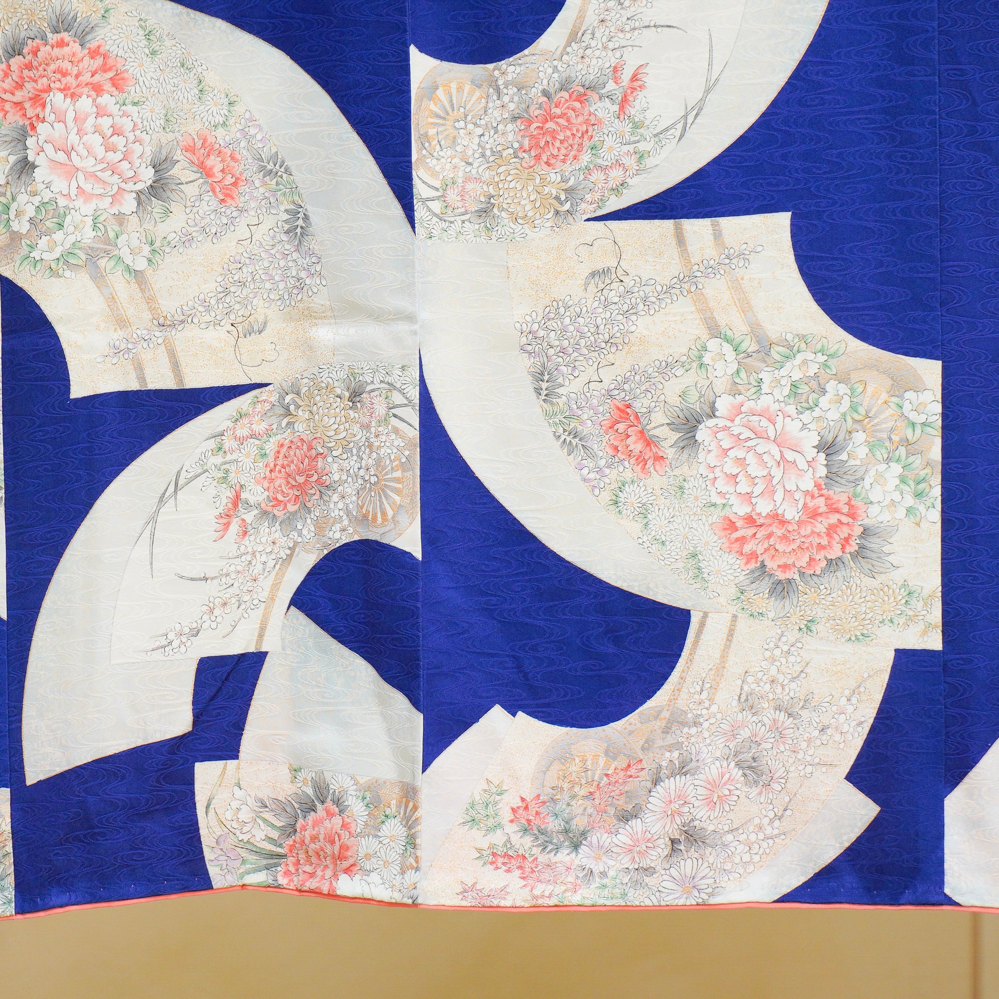 Premium Sho Fabric: 0714_04 | Blue Fans