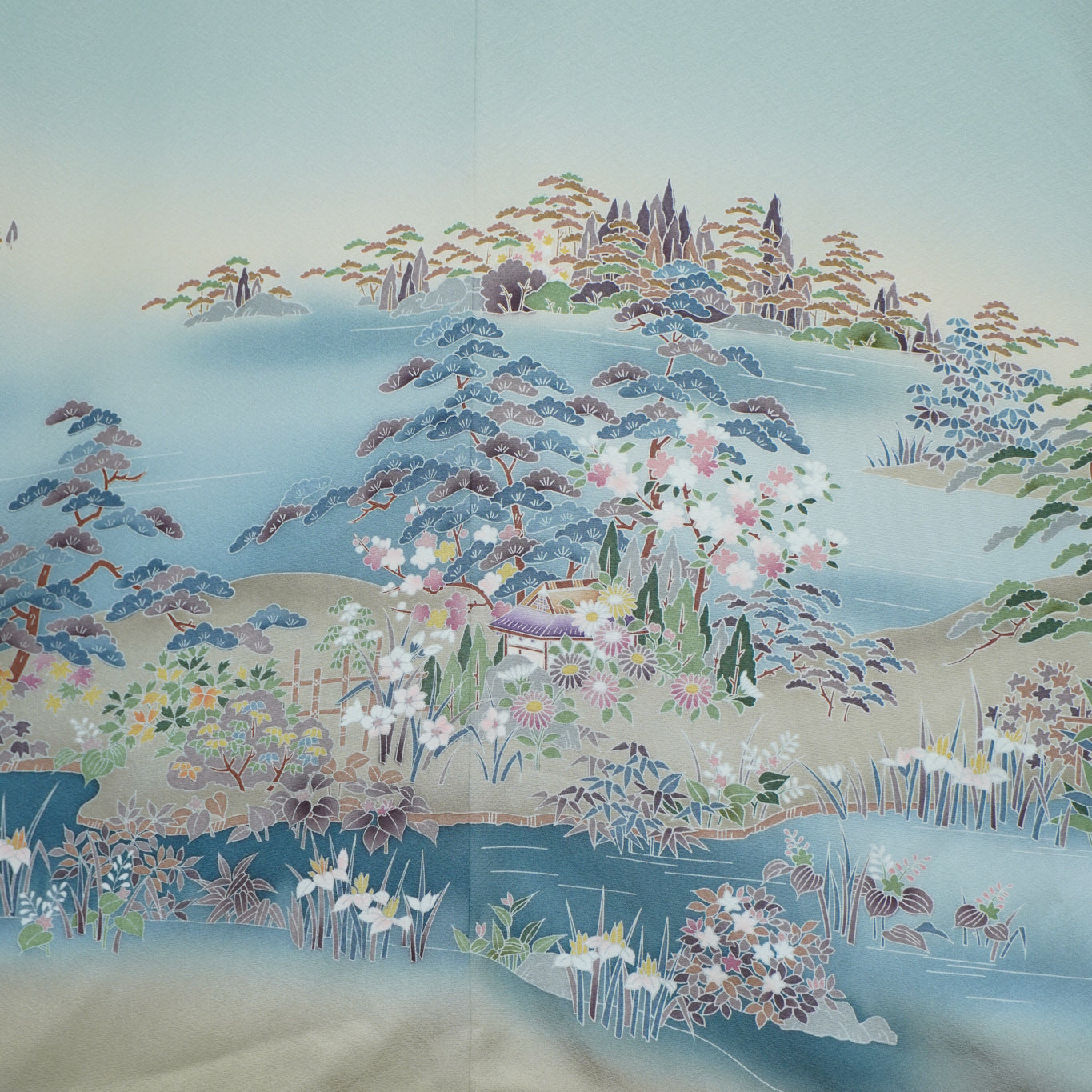 Chiku Fabric: 0630_23 | River Flows