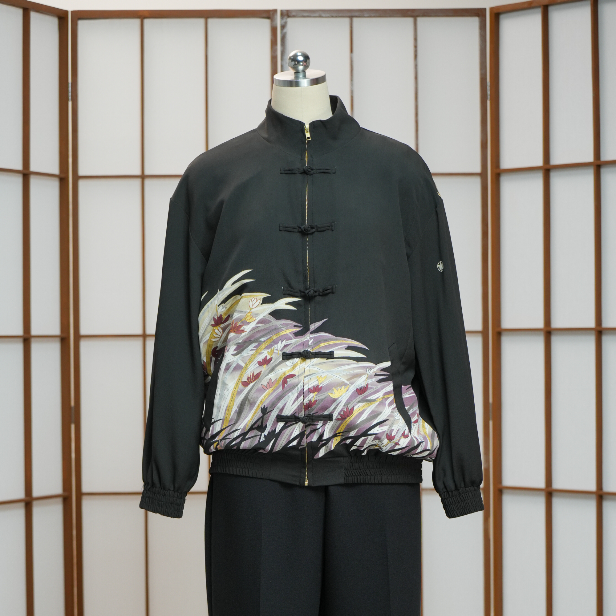 Premium On-hand: Black Chinese Knot Jacket | CKJ7370M | XL (Men)