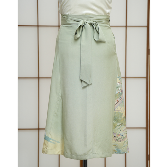 Premium On-hand: Green Wrap Skirt | WS5790 | 1P