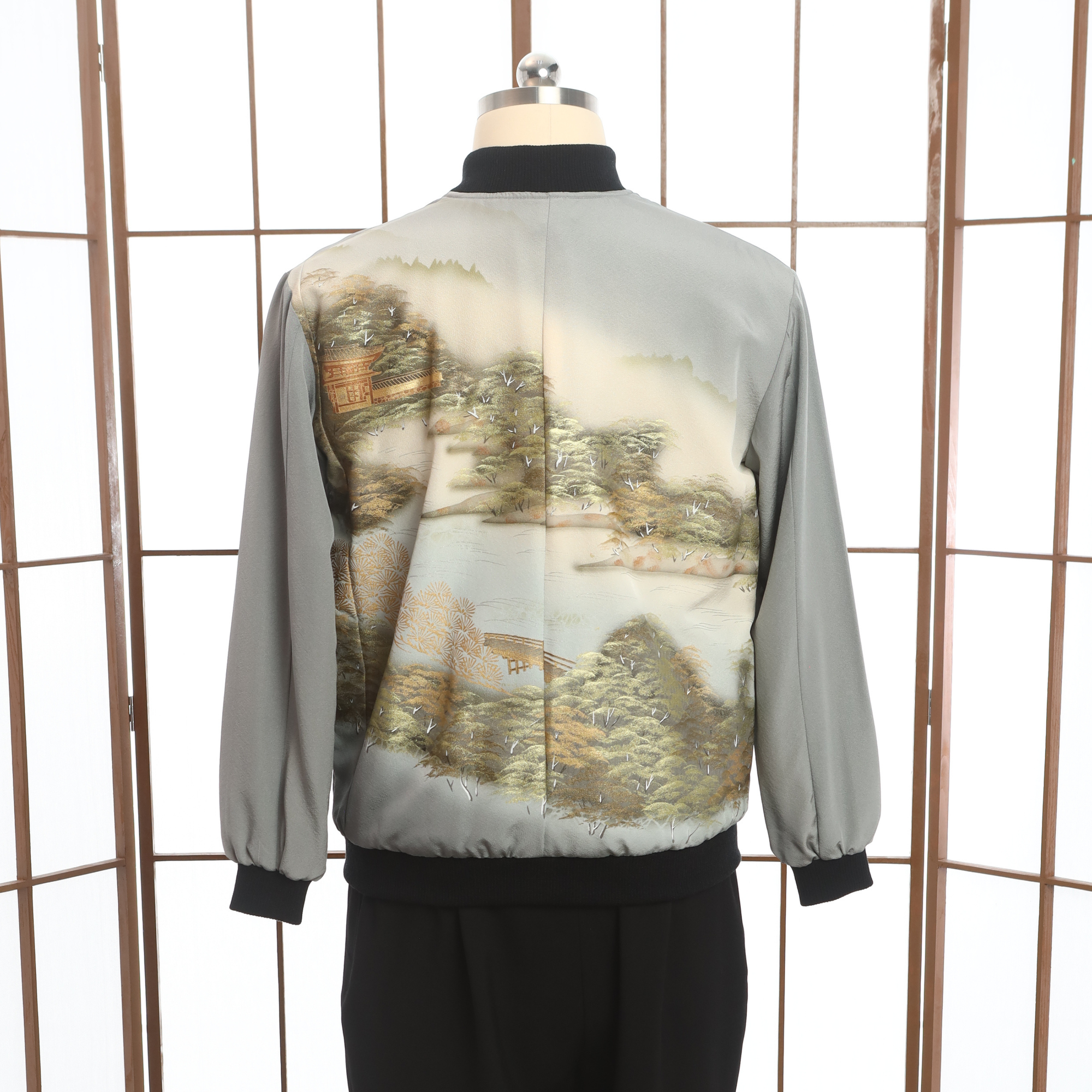 Premium On-hand: Blue Men's Bomber Jacket | BJ6831M | L (gold emboss!)