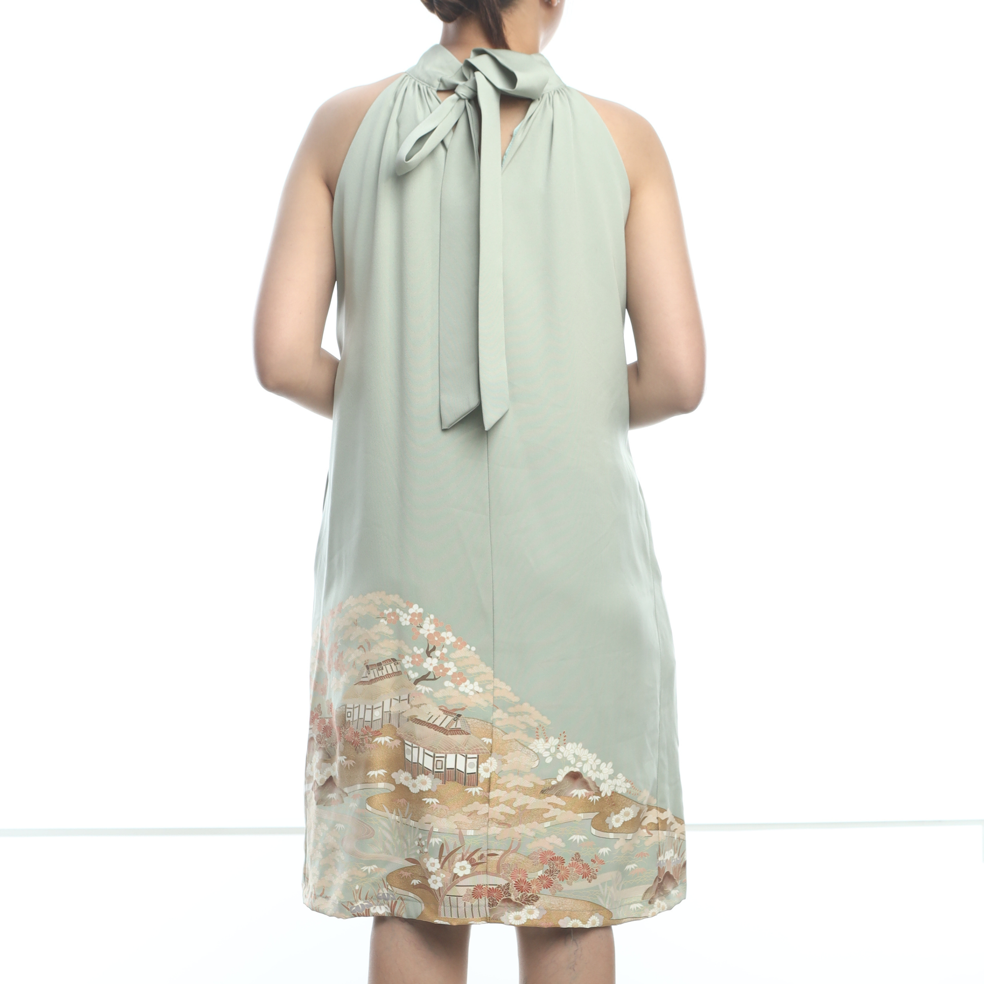 (RH) Premium On-hand: Halter Dress Green | MB | HD4809