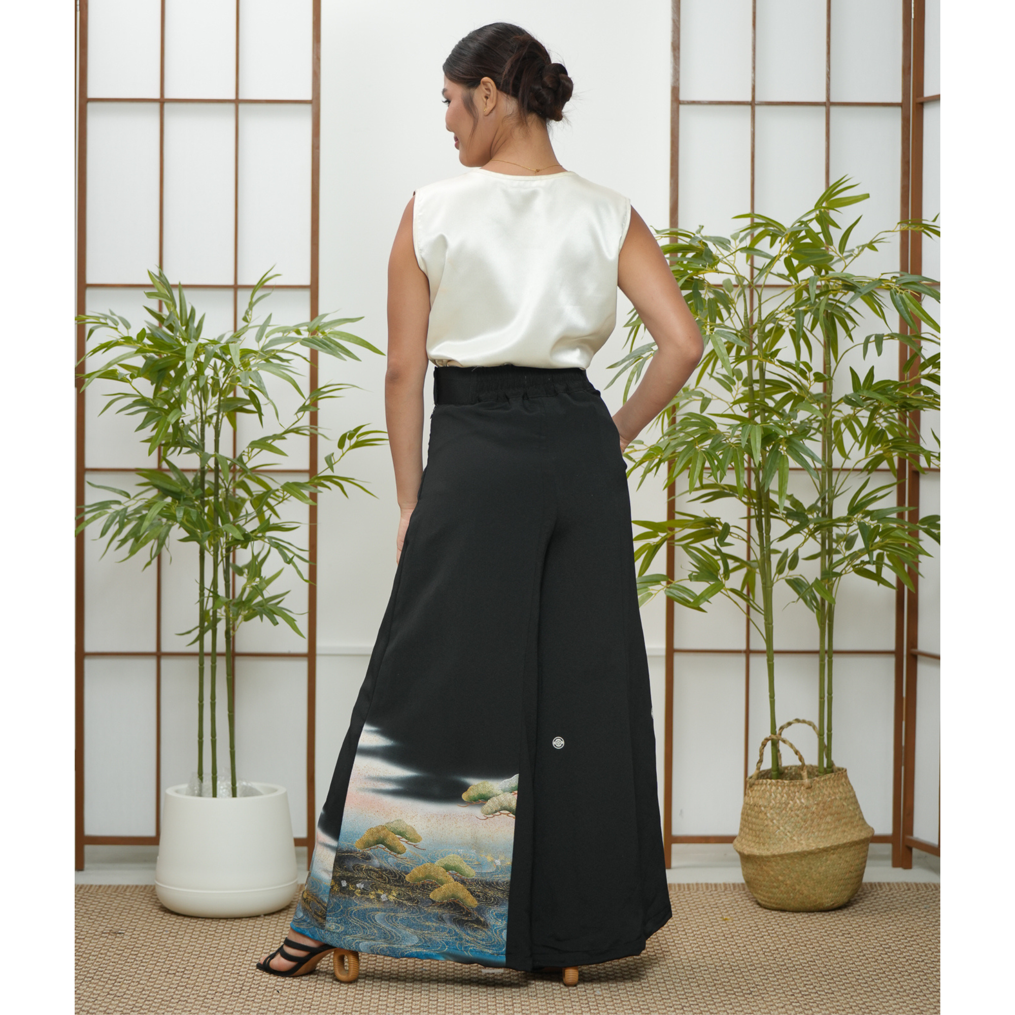 Premium On-hand: Black Palazzo Pants | LA | PP7335A